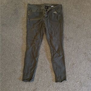 American Eagle Green Jeggings